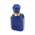 Hongzhuo Wholesale Lapis Lazuli Perfume Bottle Pendant Natural Quartz Essential Oil Gemstone Diffuser Crystal Jewelry for Design Necklace