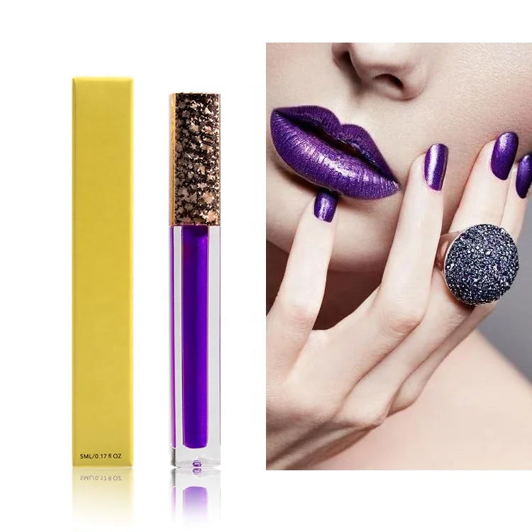 Wholesale Makeup Multi Colors Shimmer Lip Gloss Private Label Metallic Liquid Lipstick
