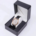 Wholesale Men's Black PU Leather Flip-Top Watch Storage Box Portable Single Small Travel Case