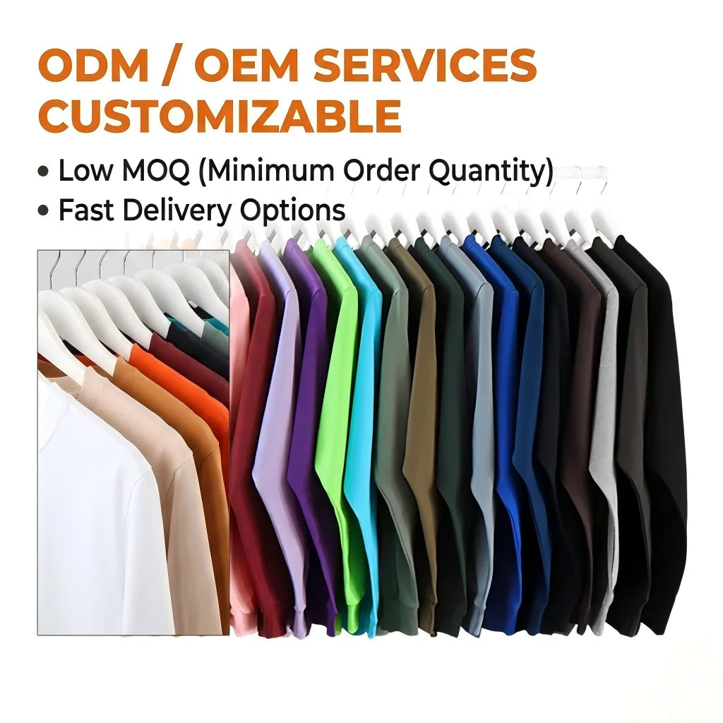 Men's Long Sleeve Heavyweight t Shirts Blank 100% Cotton Quality Custom Printing Custom Unisex Thick Tee Shirt Clothing