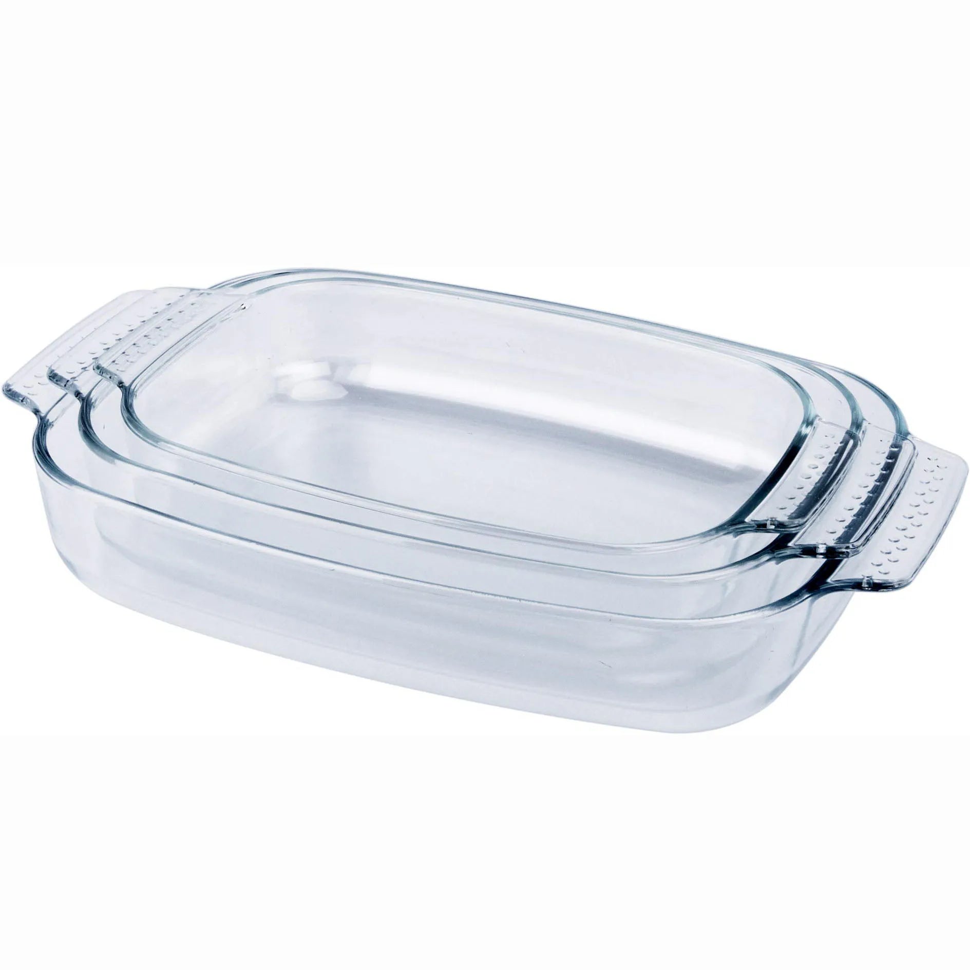 Hot Selling for Rectangular Bakeware Set Microwavable Glass Bakeware with Cake Mold for Baking Dishes & Pans
