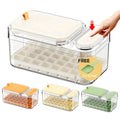 Wholesale Release All Ice Cubes in One Second  Ice Trays Mold for Home Freezer with Scoop Lid & Bin