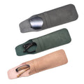 2024 Portable Retro Soft PU Leather Slim Rectangle Eyeglasses Case with Flocking Velvet Lining Durable Travel Sunglasses Holder