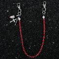 2025 Red Hop Pendant Pants Wallet Chain DIY Customizable Gothic Streetwear Accessory for Men Women