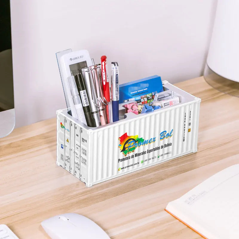 Decorative Objects Container Box Corporate Gift Model Classic Mini Sea Container 20ft Shipping Container Maritimo Pen Holder