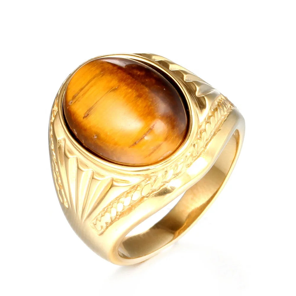New Fashion and Popular Men's Stainless Steel Ring