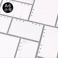 Single Color A6 Planner Refills Inserts Filler Paper Pages for 6-Ring Binder Journal Dairy Daily Weekly Monthly Todo