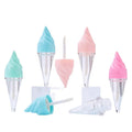 5ML Lipgloss Tubes Container Ice Cream Shape Kids Cute Lip Gloss Tube Pink Blue Cosmetic Packaging Custom Lip Gloss Wand Tubes