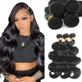 Body Wave Human Hair Bundles 16-20 Inch 100% Virgin Brazilian Hair Machine Double Weft Hair Weaving Perm Ready 3 Bundles Deal