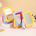 Color Blocked Double-sided Makeup Mirror Desktop Candy Color Cute Student Small Rotatable Makeup Mirror