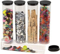 OEM Clear PC Plastic Storage Tubes with Flip Top Cap Screen Printing Customizable Size for Candy Chewing Gum Chocolate Packaging