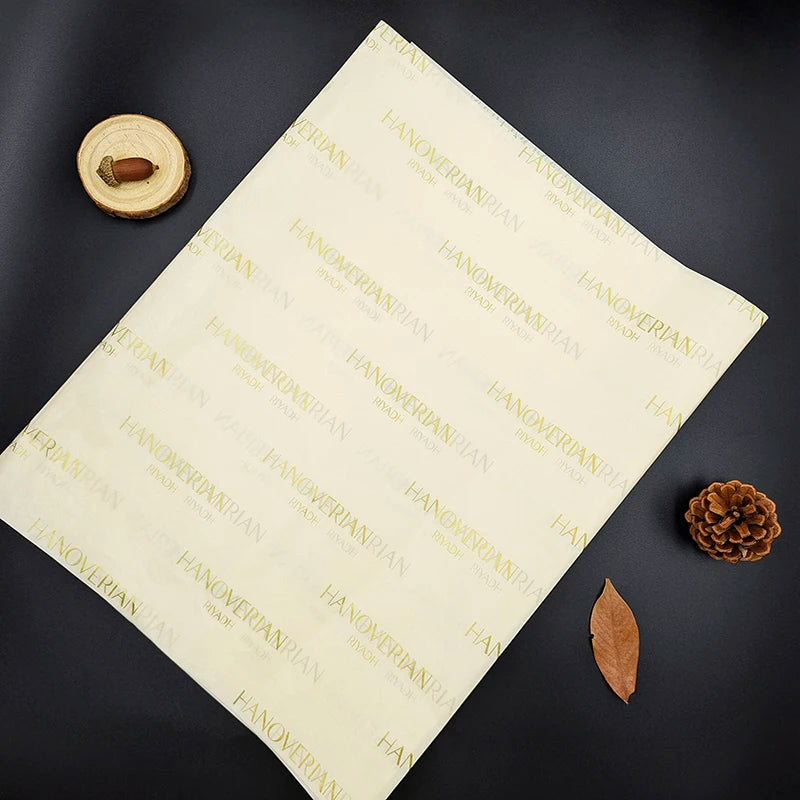 Custom Printed Trending Tissue Wrapping Paper Wholesale Wood Pulp Packaging for Clothes Products Recyclable and Uncoated
