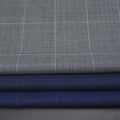 Luxury Organic Yarn Dyed 70%W 30%P Worsted Merino Wool Suiting Fabric for Men's Jacket and Suit Garment