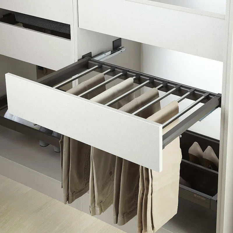 Manufacturer  European Style Smooth Pull Out Wardrobe Pants Rack