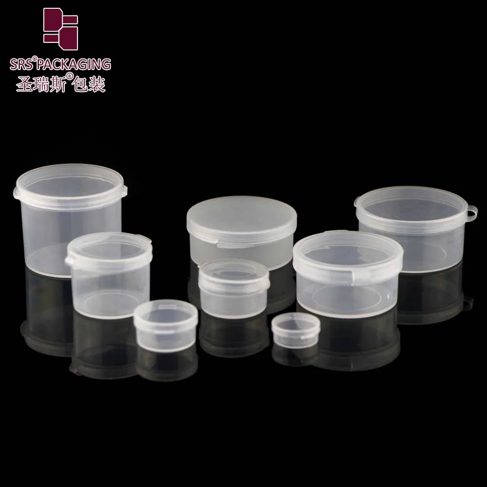 3g 5g 10g 15g 20g Small Clear Cream Jar Plastic Pot Box Mini Transparent Cosmetic Small clear Jar