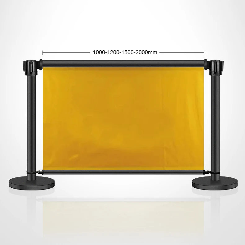 Hotel Stainless Steel Ball Top Crowd Belt Barrier Queue Stanchion Pole