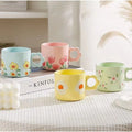 Wholesale Ins Small Fresh Flower Water Cup Niche Design Cute Mug