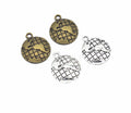 AA00269 Globe Charms Antique Mini Globe Charm Pendants Earth Pendants for Jewelry Making