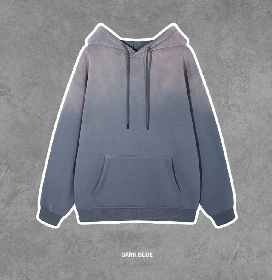 2025 New Fade Oversized Vintage Cotton Pullover t Acid Wash Hoodie Jogger Unisex Hoodies & Sweatshirts Set