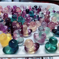 Bulk Wholesale Natural Quartz Gemstone Animal Carvings Crystal Yellow Fluorite Ducks Crystals Duck for Gift