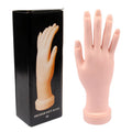 Fast Shipping Soft Hand for Nail Art Practice Flexible Bendable Mannequin False Nail Training Hand MegaBDM