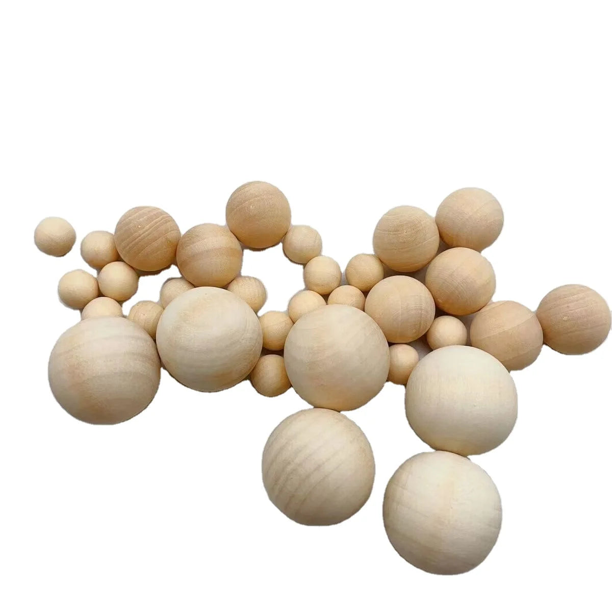 TaiLai Custom Eco-Friendly Unfinished Wooden Crafts Natural Wooden DIY Painted for Ball Folk Art for Ball with Polished