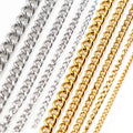 5 Meters/Lot Never Fade Thicken Stainless Steel Necklace Chains Bulk for DIY Jewelry Findings Making Materials Handmade Supplies