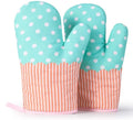 Kitchen Custom Printed Cotton Oven Hand Mitts and Pot Holders Microwave Oven Baking Cooking Gloves