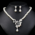Fashionable African Pearl Jewelry Sets for Women for Weddings and Parties Cheap Wholesale Gift Necklace Earring Sets