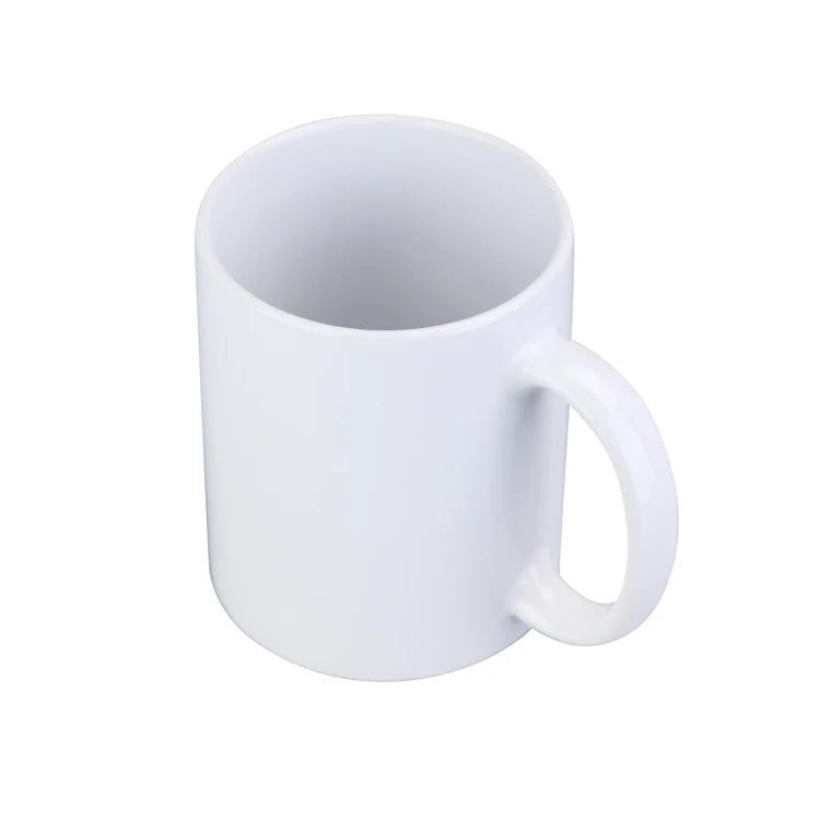 Customizable China Ceramic Coffee Mug 350ml Modern Design Sublimation Printed Logo Handgrip Lid-Coated Dishwasher Safe Style