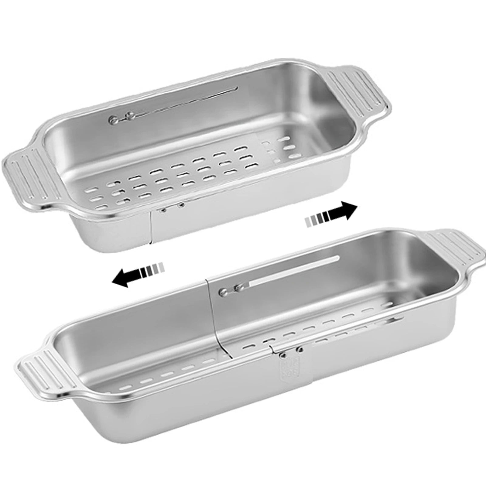 2025 Hot Selling Kitchen Tools Collapsible Water Filter Rack Sink Strainers Telescopic Drain Basket Stainless Steel Basket
