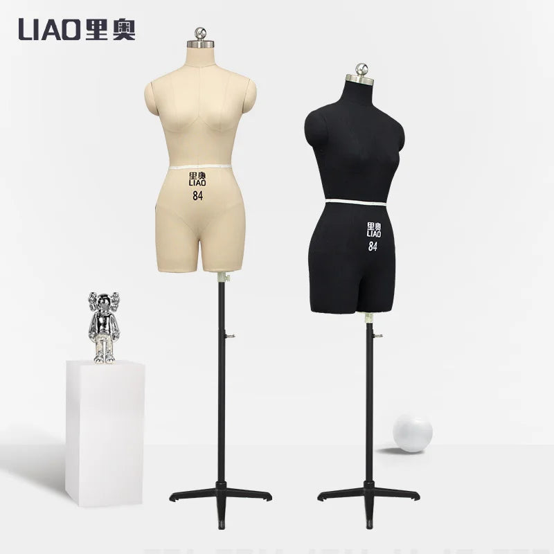 Soft Tailoring High-end Female Mannequins Quality Sewing Stand Half Body Foam Professional Pin Type Women Torso Dummy