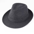Winter Solid Woollen Warm Fedoras for Men Top Jazz Hat Adult Bowler Wide Brim Hats Classic Version Chapeau Hats