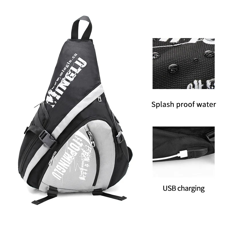 MingLu Factory Wholesale Student Fashion Custom Messenger Bag Waterproof Bicycle Sports Sling Shoulder Bag Schoolbag