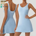 Breathable Tennis Dress logo Custom Style Dance Golf Gym Sports Women Yoga Fitness Dress Shorts