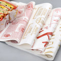 Custom Printed Food Grade Coated PE Greaseproof Deli Paper Sheet Wrap for Cookies Sandwich Burger Packaging