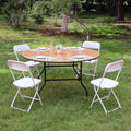 Plywood Banquet Folding Table 72''(6ft) 60''(5ft) Round Wood Table for Events Party Wedding Rental