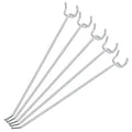 White Plastic Hanging Pegboard Hook Metal Resistant Peg Hook for Heavy Duty Cardboard Display Won't Rust
