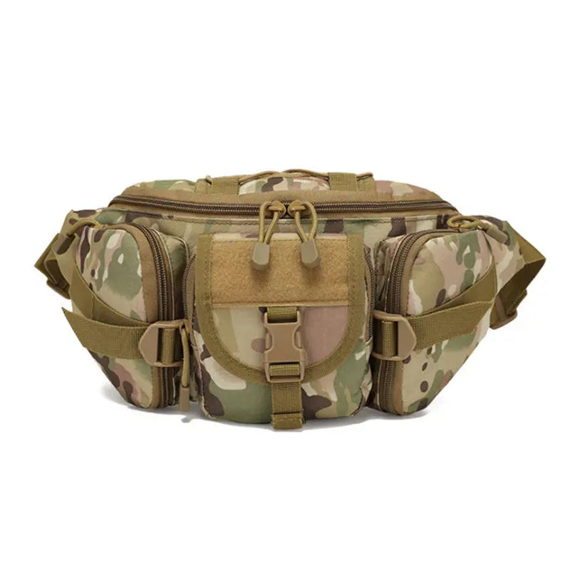 BEARKY Men's Tactical Camouflage Waist Bag Crossbody Fanny Pack Shoulder Vest for Running Practical and Stylish