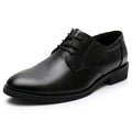 Wholesale Classic Men's Simple Work Dress Shoes  Genuine Leather Lightweight Hard-Wearing Anti-Slip Flat Design