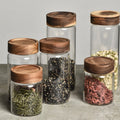 Customized Wholesale Stocked Storage Jar Stackable Empty Round Spice Bottles for Kitchen
