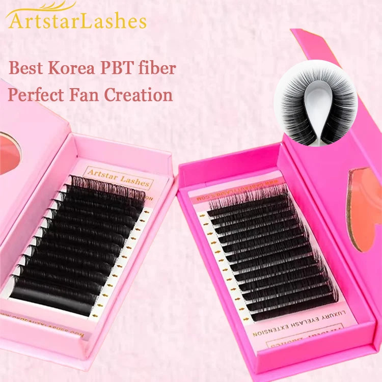 Eyelash Extension Supplies Wholesale 0.05 D Easy Fanning Eyelash Extensions for Eyelash Extensions Salon