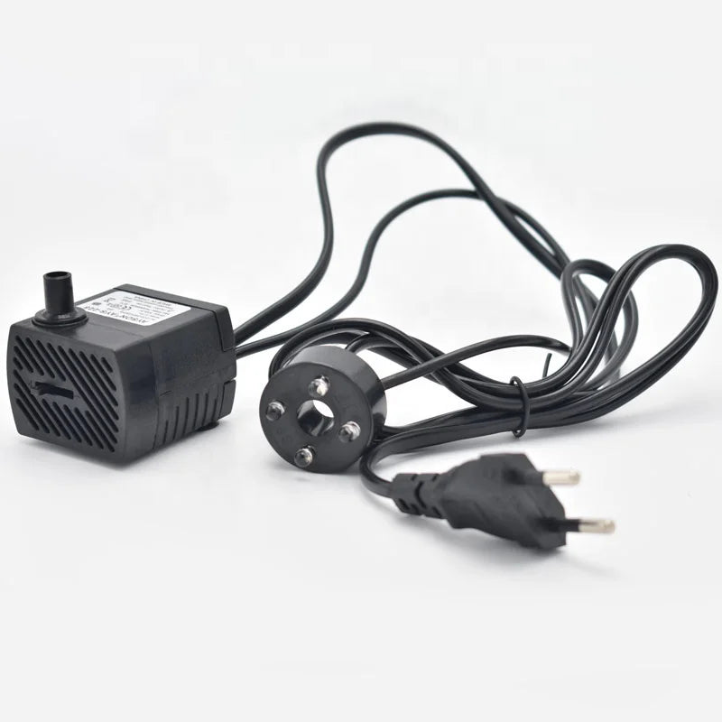 5W Mini Fountain Pump for Garden Fountain/desktop Fountain/household Indoor Fountain Mini Water Feature with LED 4 Lights