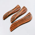 DIY Gem Factory Supply Natural Polished Yellow Tiger Eye Ice Cream Spoons Heated Gua Sha Tools for Eye health and beauty