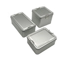 Tinplate Metal Can for Tea Candy & Mint Gift Packing Black Iron with Lock Buckle Lid Canned for Food Candle