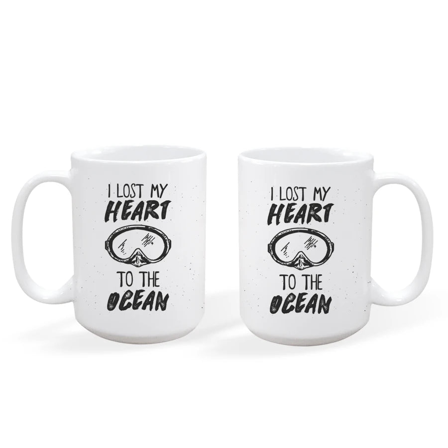 Topjlh 15oz White Ceramic Mugs for Sublimation Custom LOGO Print Drinkware Tea Coffee Home Kitchen Office Parties Holiday Gifts