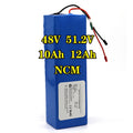 Electric Vehicle 48V 52V NMC 18650 Lithium Ion Battery with 500 Cycles and 1 Year Warranty