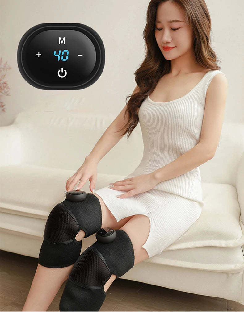 Knee Pain Relief Heat Therapy Cold Weather Knee Heating Pad Heated Knee Brace Leg Support