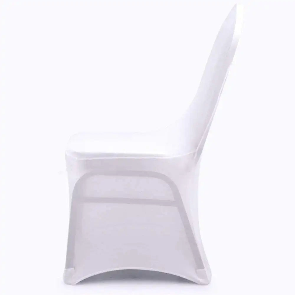 200pcs White Wedding Spandex Chair Cover-Durable Reusable Customizable Size