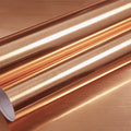 ORON Rose Gold Contact Paper Metallic Self-Adhesive Wall Paper Stainless DIY Home Decor Peel and Stick Wallpaper Roll for Fridge